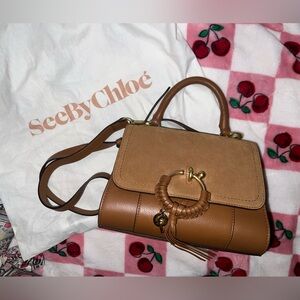See By Chloe Tan and Brown Shoulder Bag